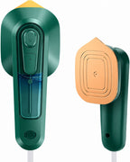 2-in-1 Portable Steam Iron | Handheld Garment Steamer with Titanium Panel | Dry & Wet Ironing