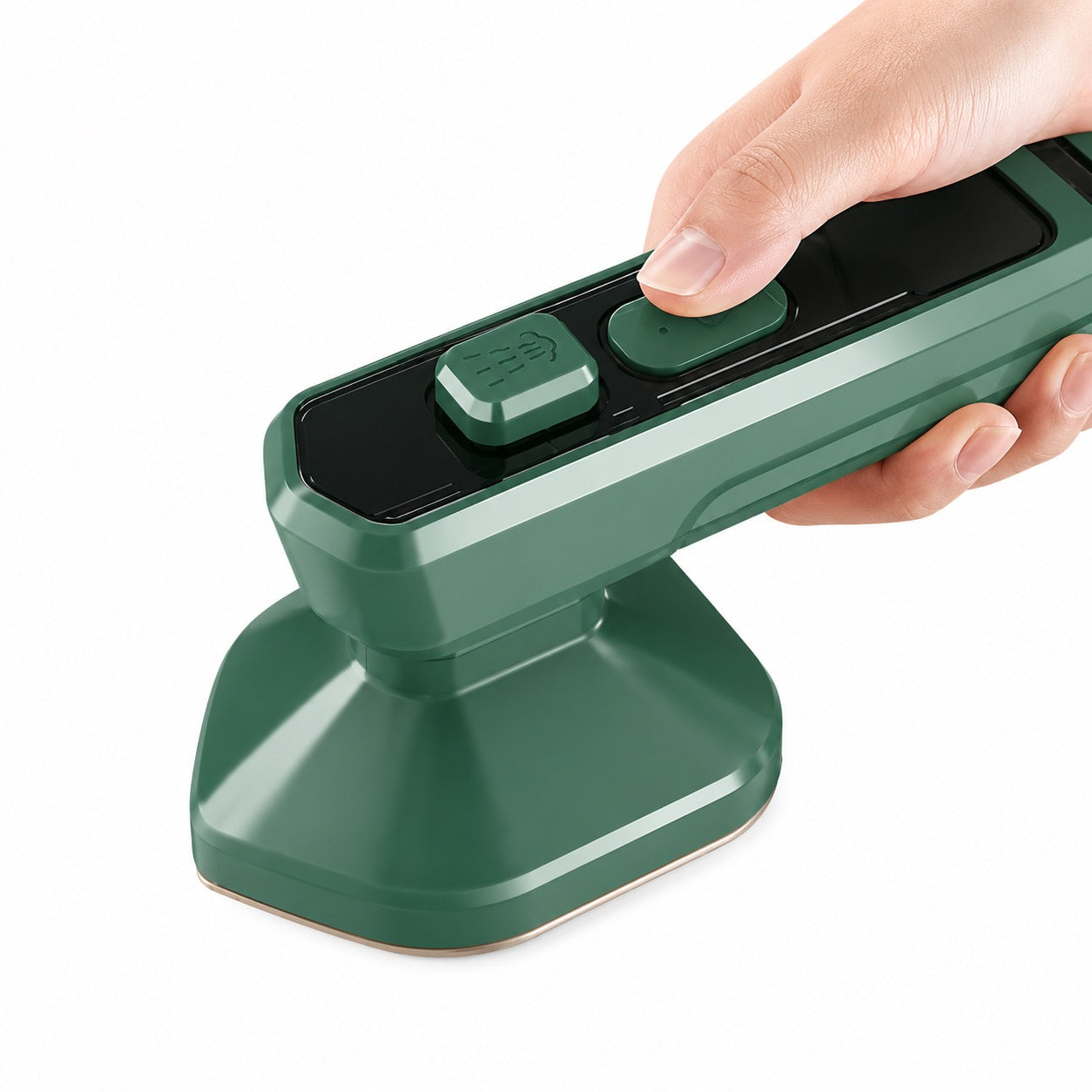2-in-1 Portable Steam Iron | Handheld Garment Steamer with Titanium Panel | Dry & Wet Ironing