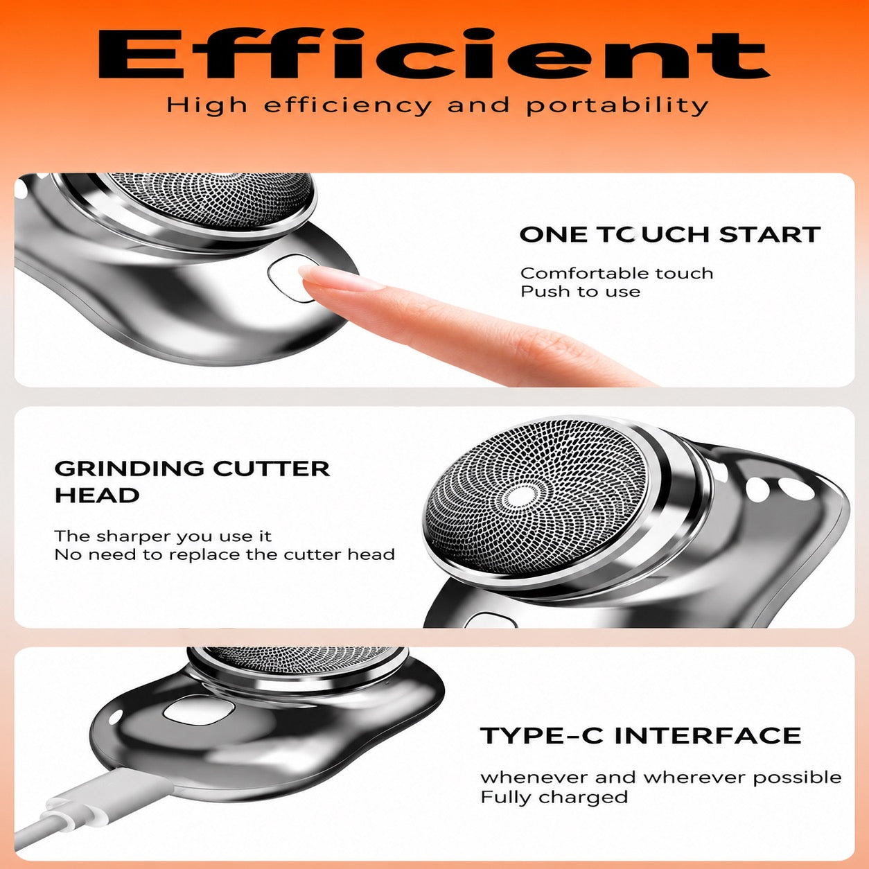 Portable Mini Electric Shaver for Men