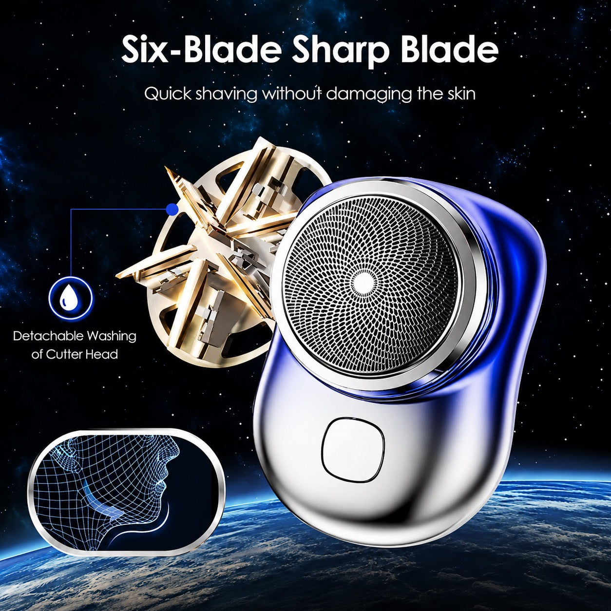 Portable Mini Electric Shaver for Men