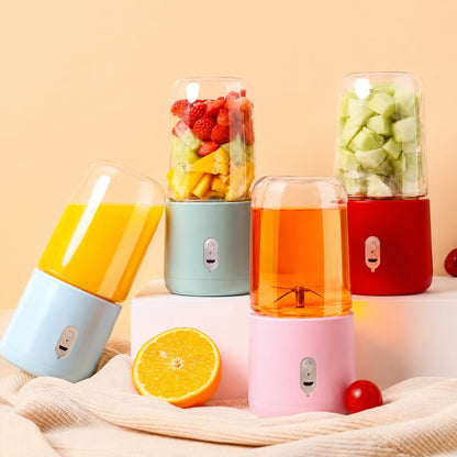 Portable USB Rechargeable Mini Juicer Blender with Sports Bottle | 6-Blade Smoothie Maker | 400ml